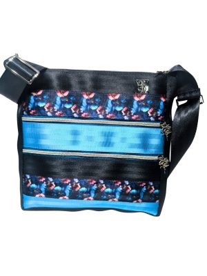 Velvet Pansy Crossbody Bag