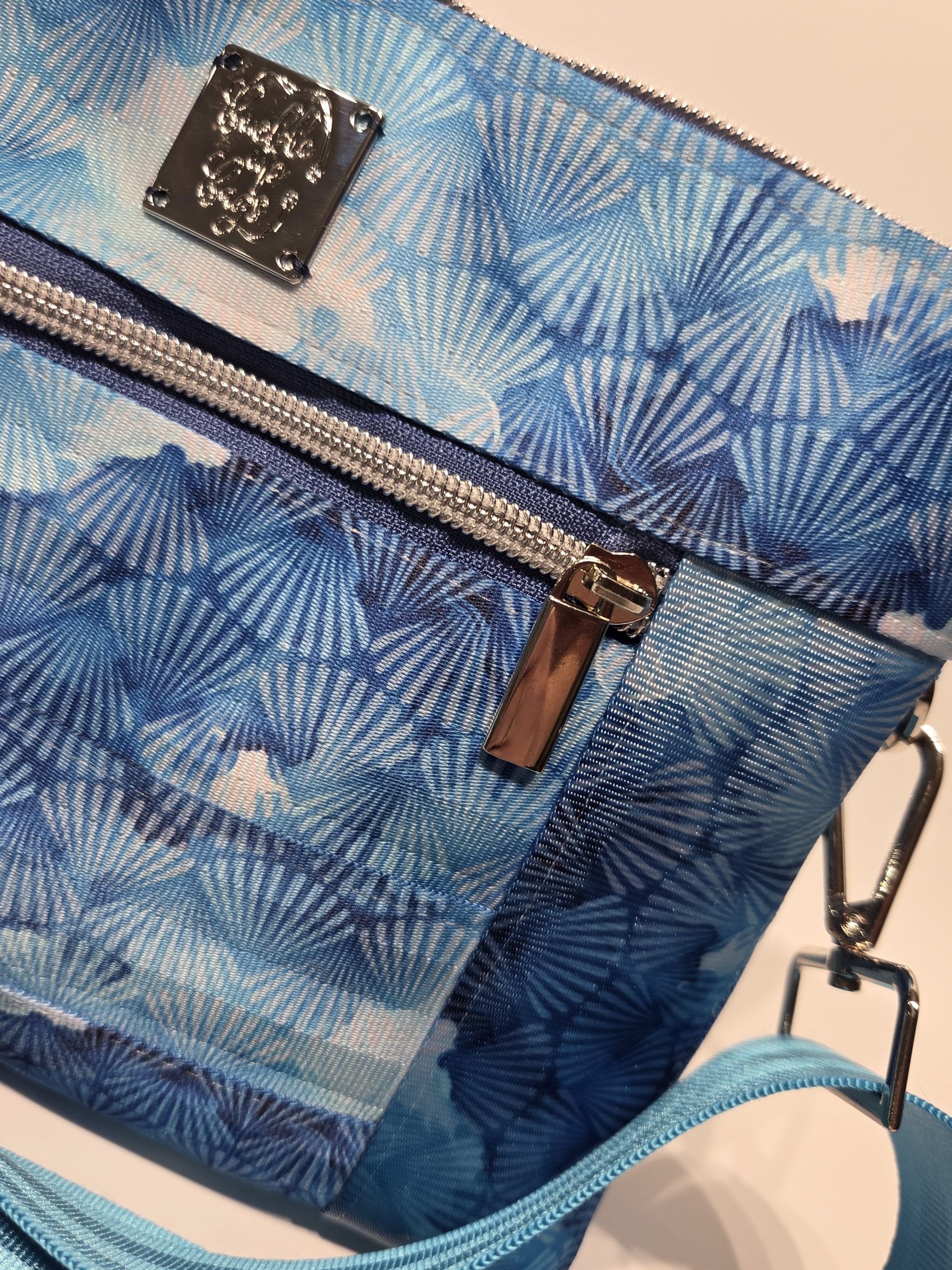 Sapphire Shores (shells) MINI Moonstone Crossbody Bag - Image 6
