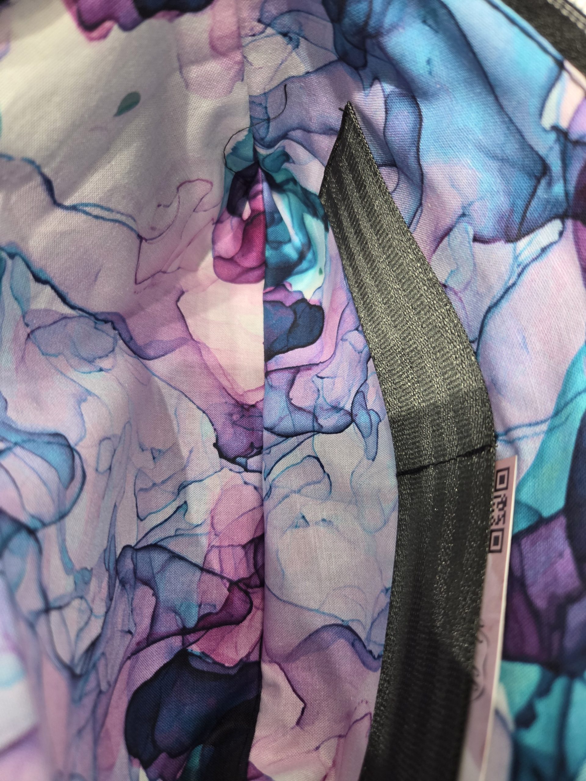 Black and Rainbow Lava Fanny Pack - Image 2