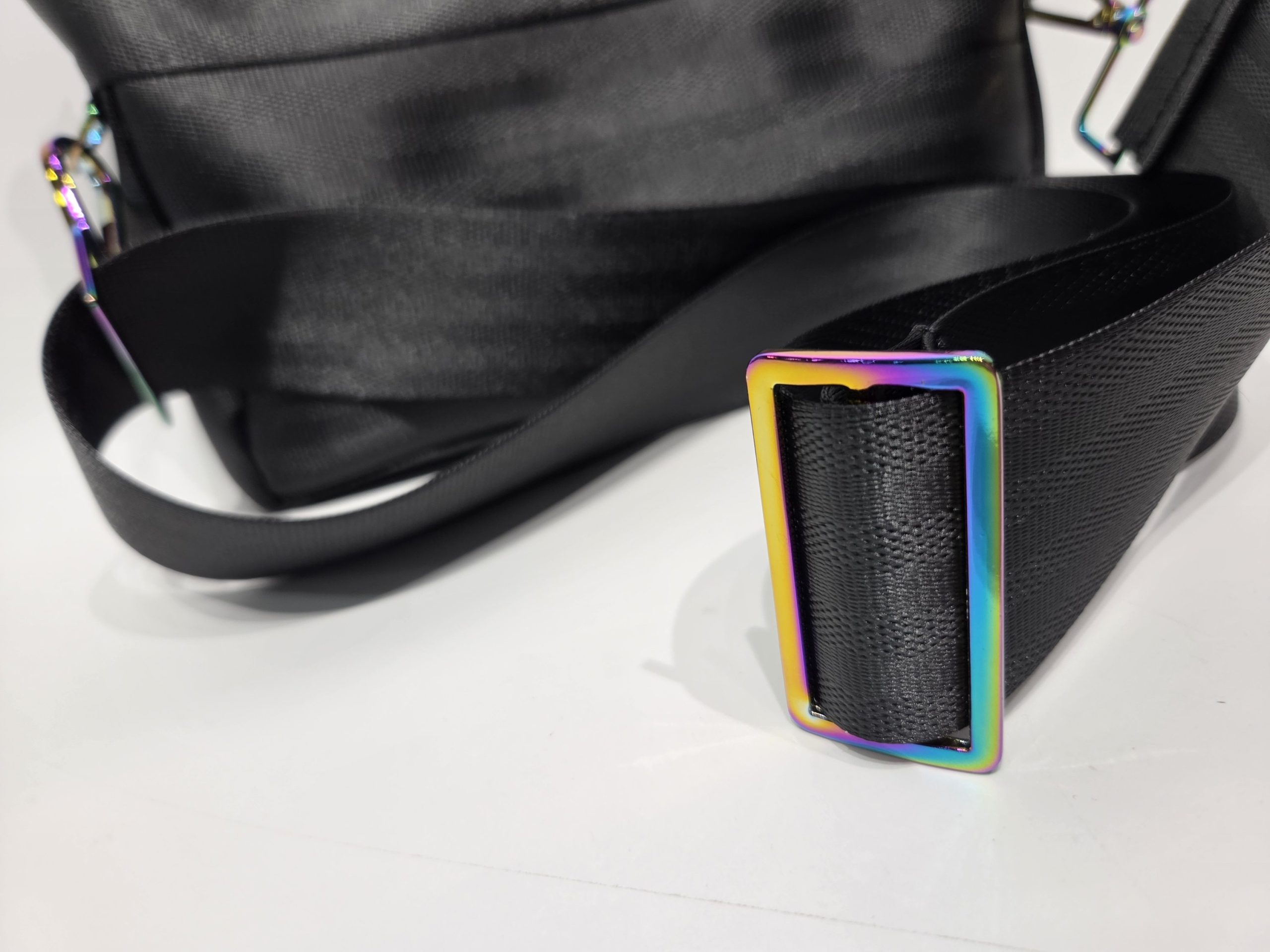 Black and Rainbow Lava Fanny Pack - Image 4
