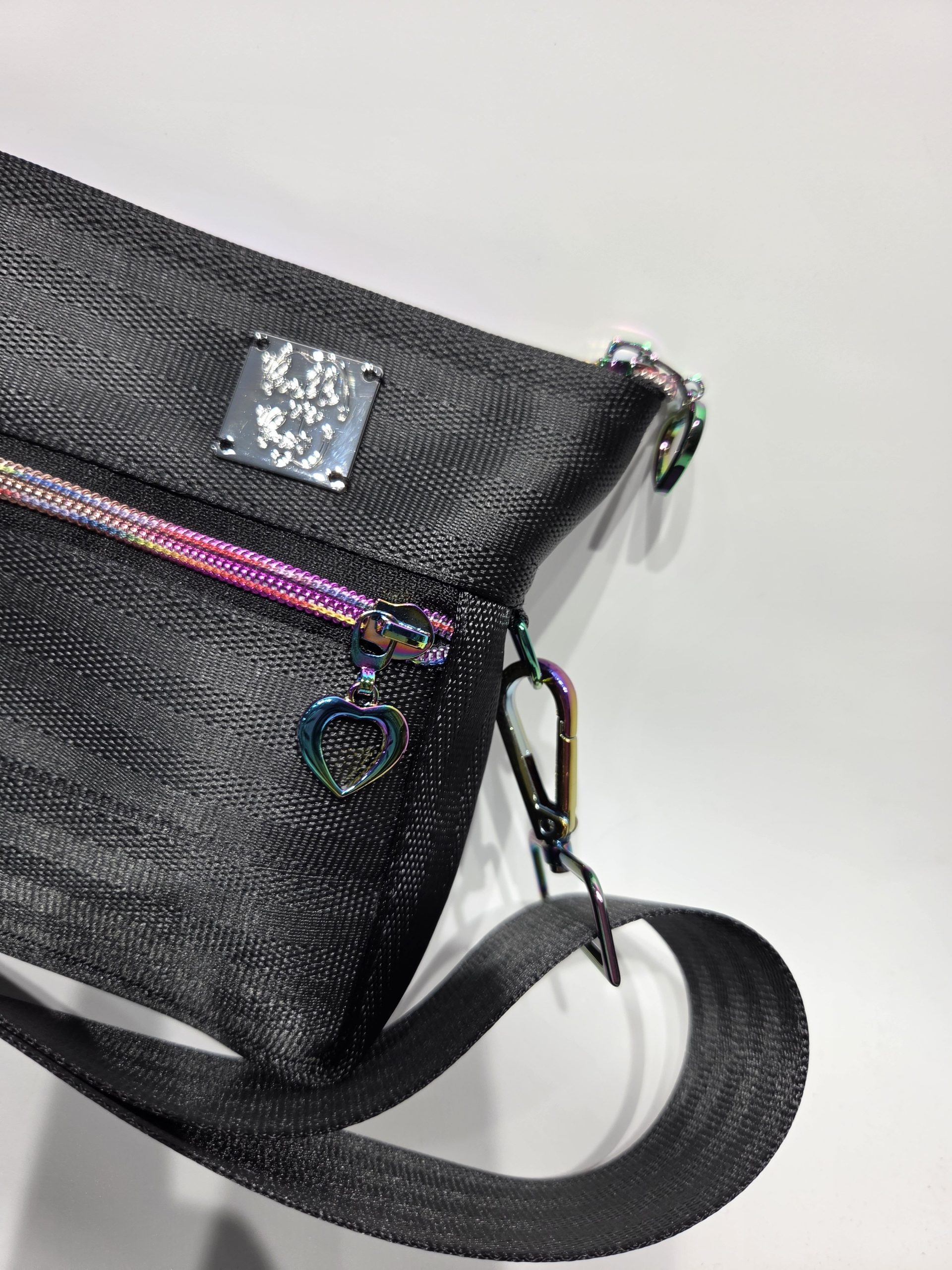 Black and Rainbow Lava Fanny Pack - Image 3
