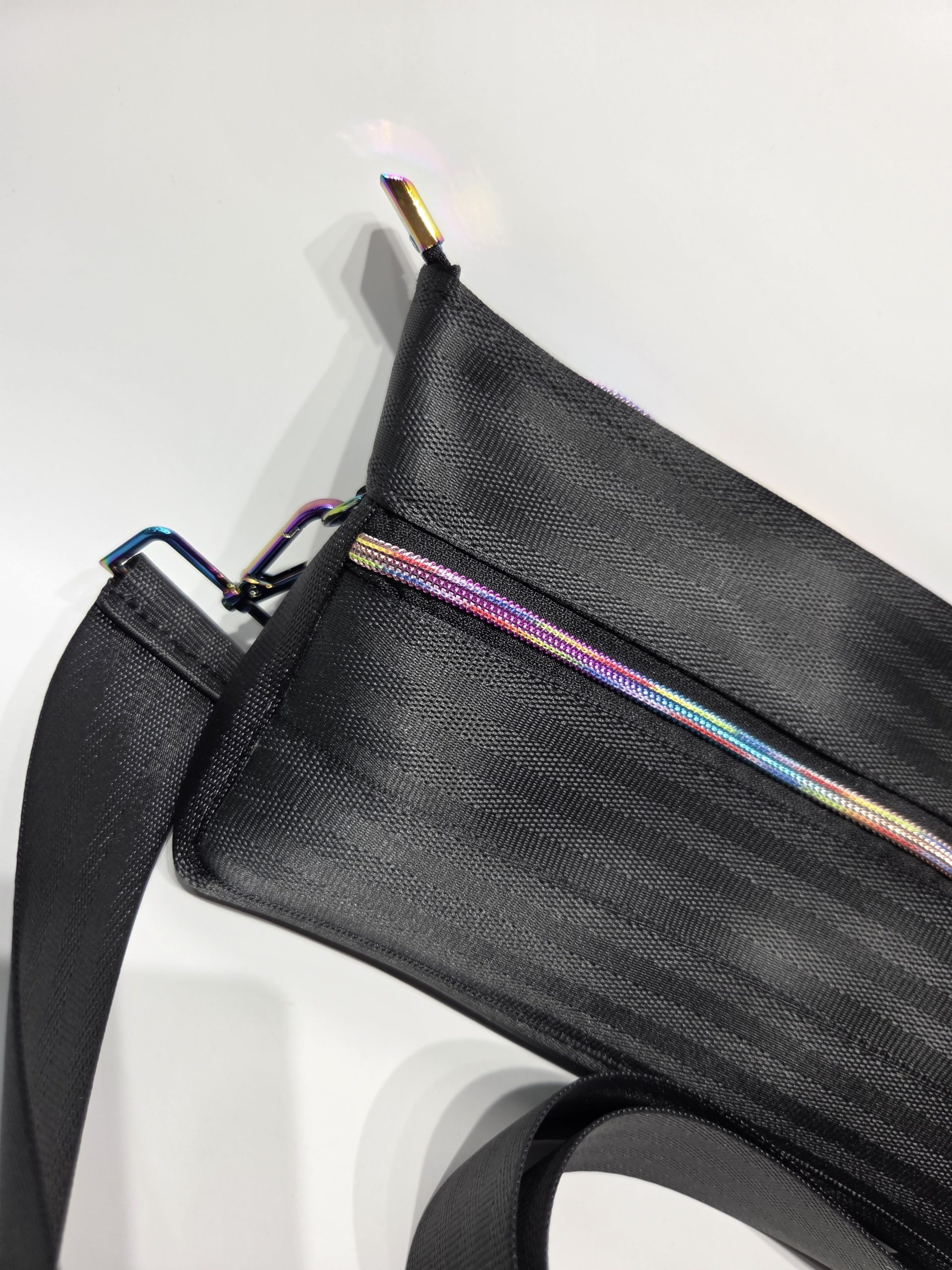 Black and Rainbow Lava Fanny Pack - Image 6