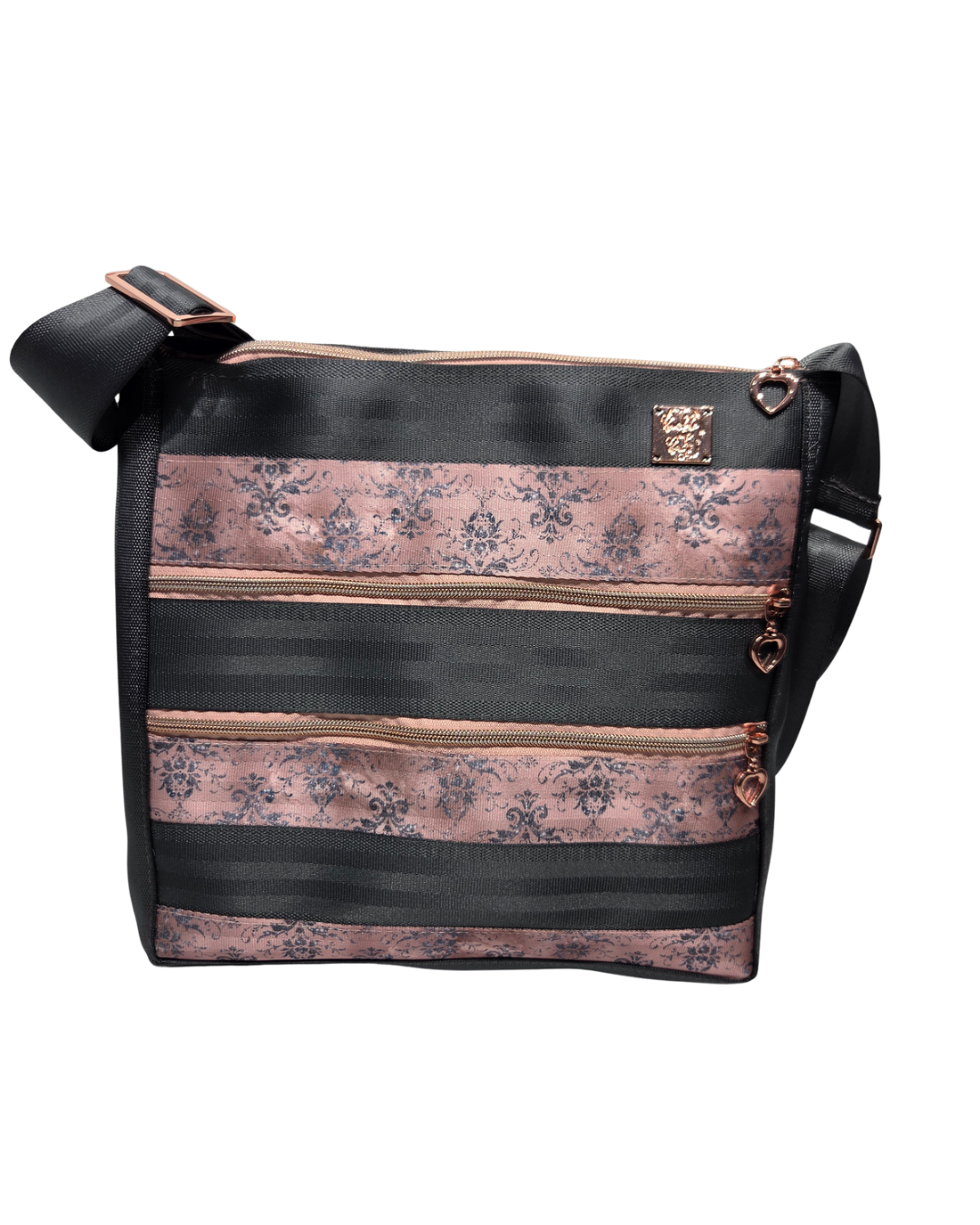 Damask Rose Garnet Crossbody Bag
