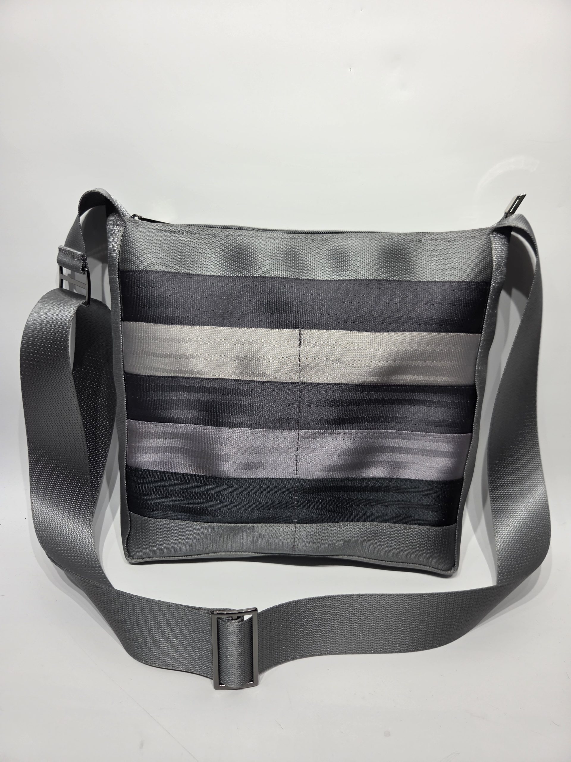 Very Vintage Grey Diamond Crossbody Bag - Image 6