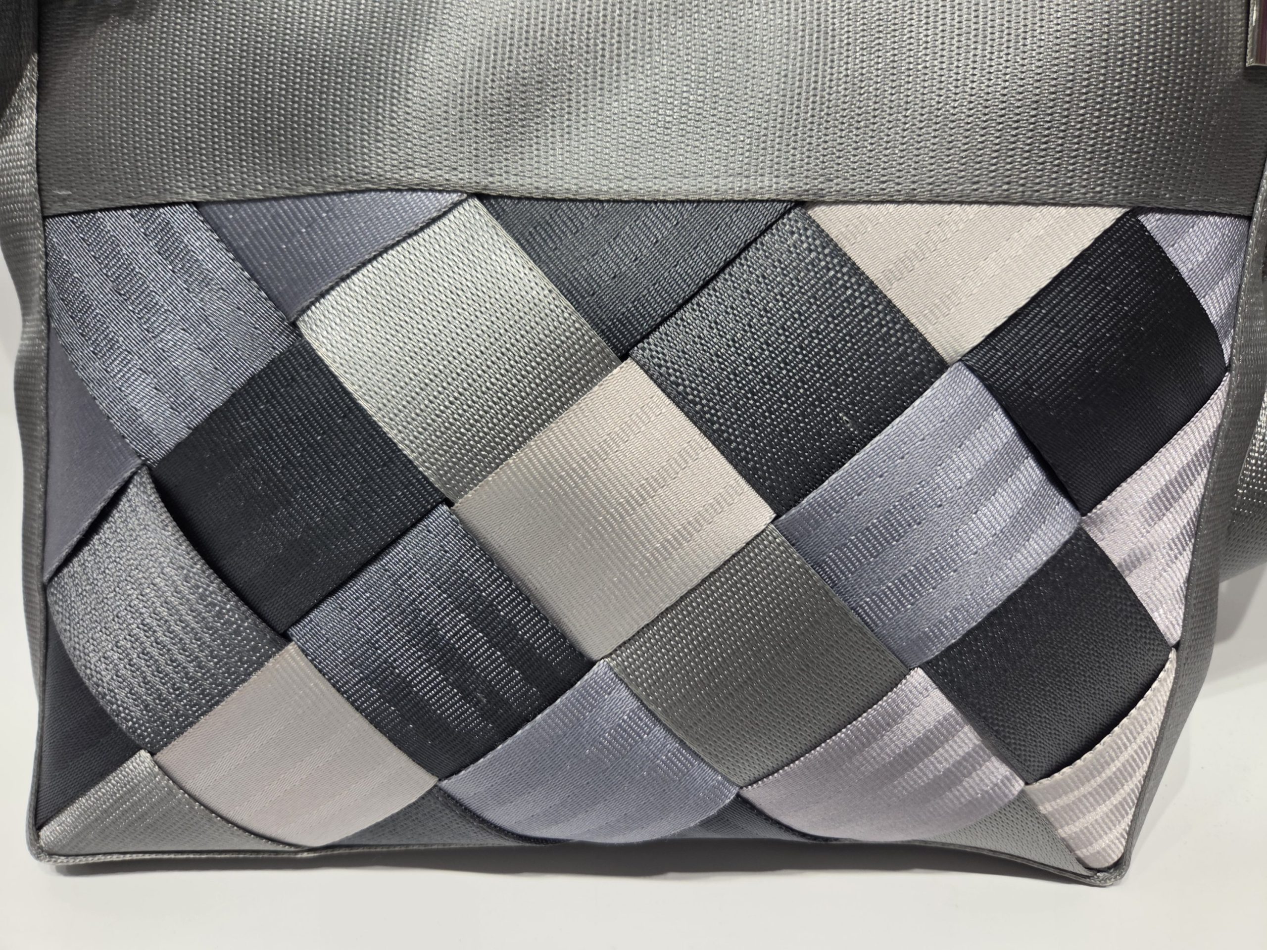 Very Vintage Grey Diamond Crossbody Bag - Image 4