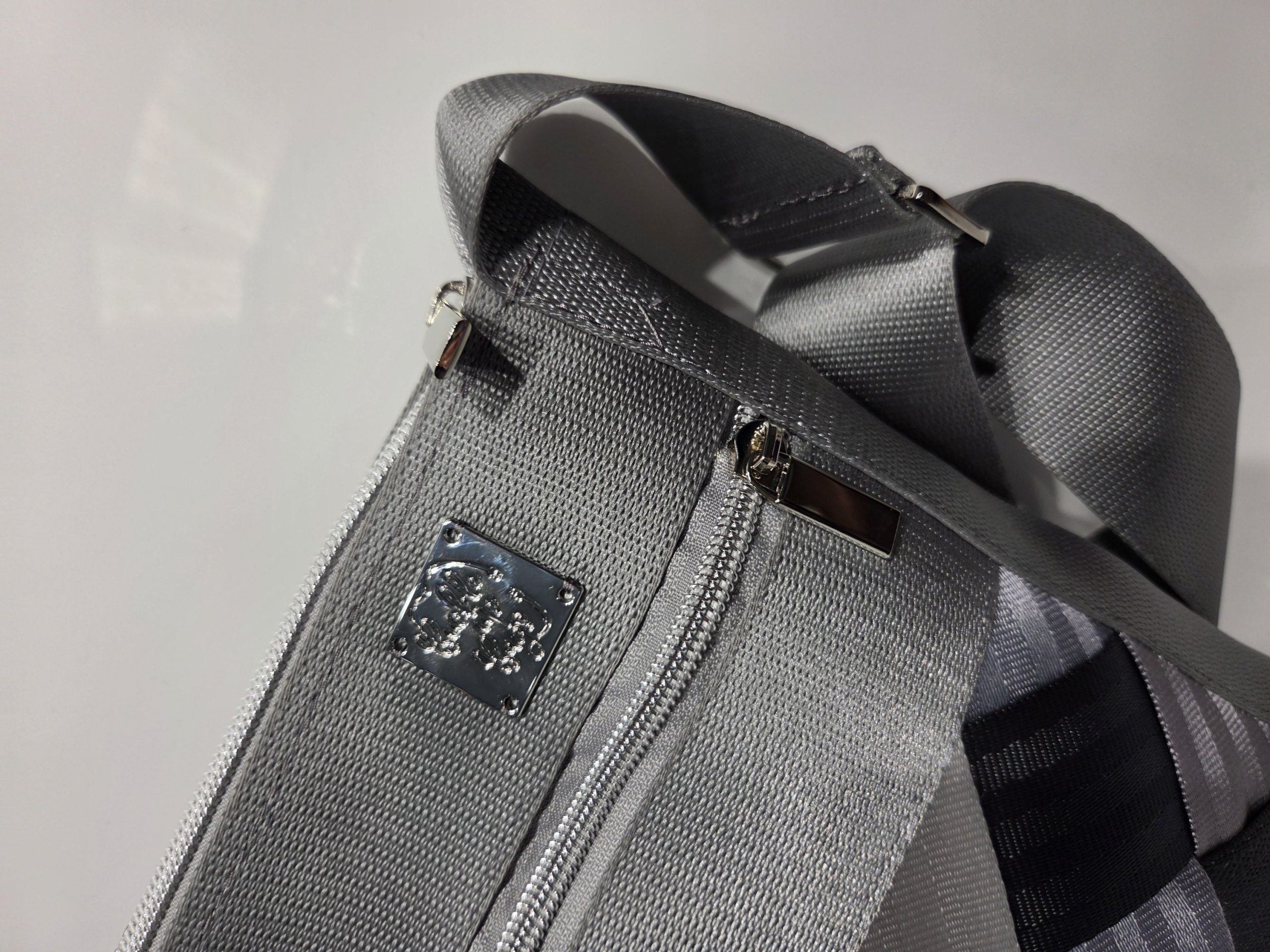 Very Vintage Grey Diamond Crossbody Bag - Image 2