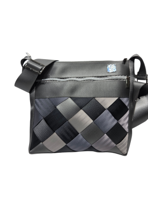 Very Vintage Grey Diamond Crossbody Bag